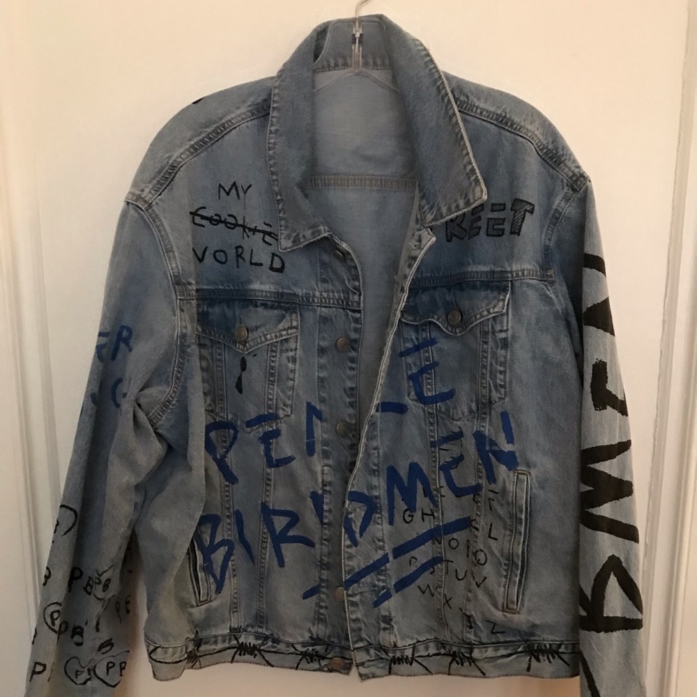 Peacebird x Gucci Ghost jean jacket